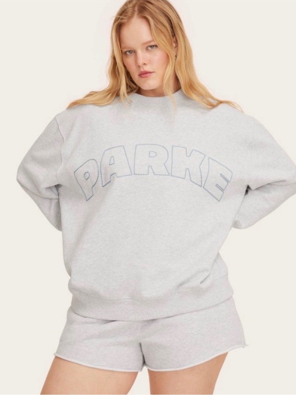 Parke X Target Mock Neck Pullover Grey Size L/XL NWT